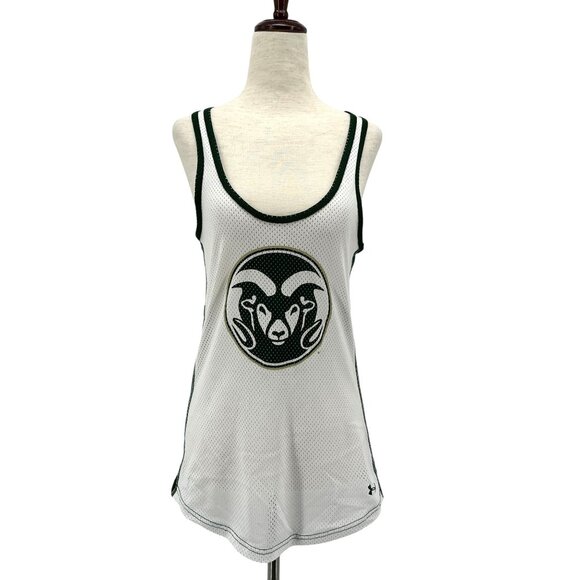 CSU Under Armour Womens Small Top Mesh Jersey Colorado State Rams - Picture 1 of 8